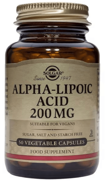 Solgar Ácido Alfa Lipoico 200 Mg 50 Cápsulas