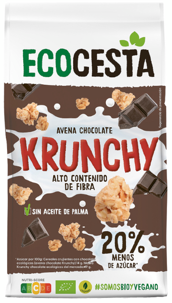 ECOCESTA Krunchy Avena Chocolate Bio 375 Gr