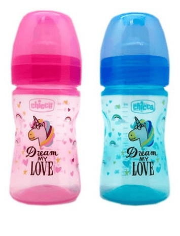 Chicco Biberón WB Silicona Fantastic Love 150 ml 0m+ Azul