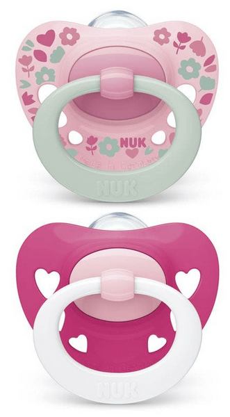 Nuk Classic Signature Chupete Silicona 6-18m Rosa 2 uds