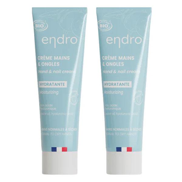 Duo Crème Mains et Ongles hydratantes 100% d’origine naturelle