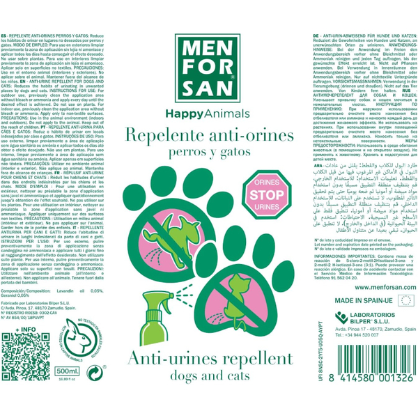 Menforsan Repelente Anti-Orines Dog-Cat 500ml