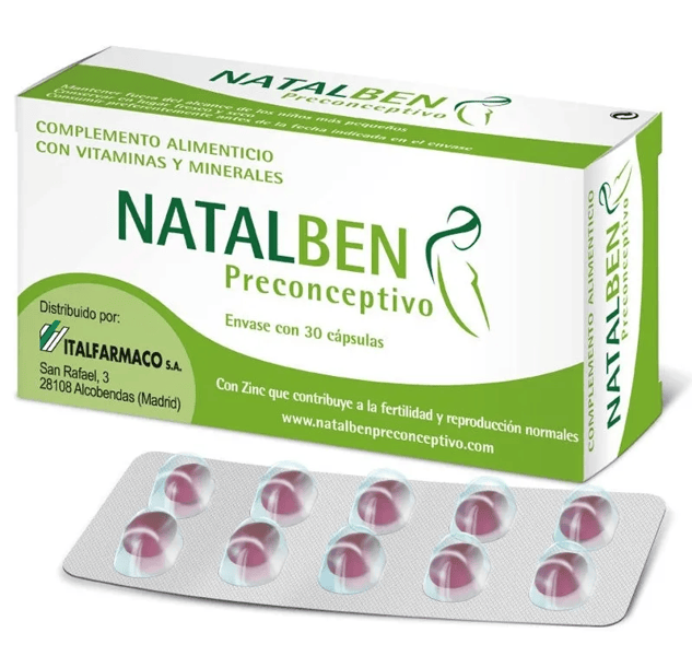 Natalben Preconceptivo 30 cápsulas