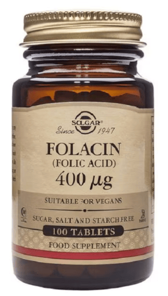Solgar Folacín 400 mcg 100 comprimidos