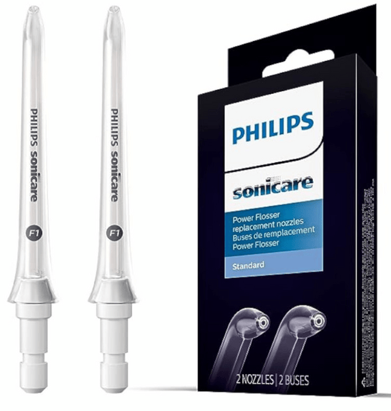 Philips Recambio Boquillas Estándar Irrigador Sonicare Power Flosser 2 uds