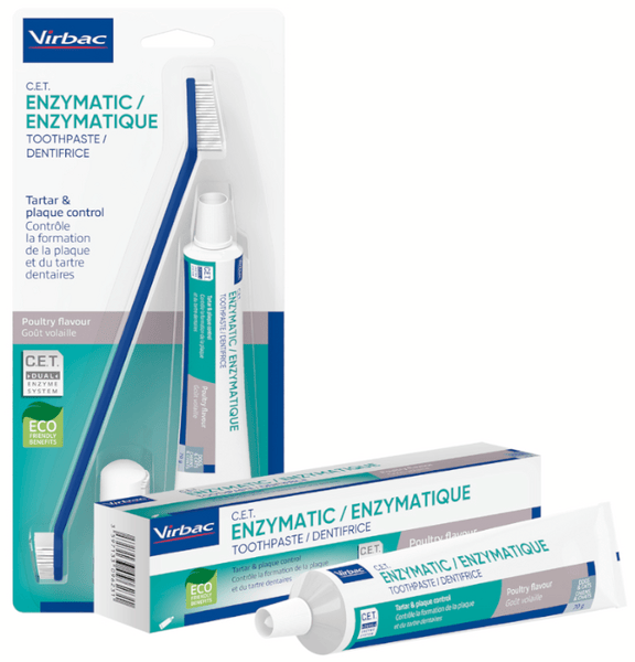 Virbac C.E.T. Kit Cepillo + Dentífrico Enzimático 70 gr