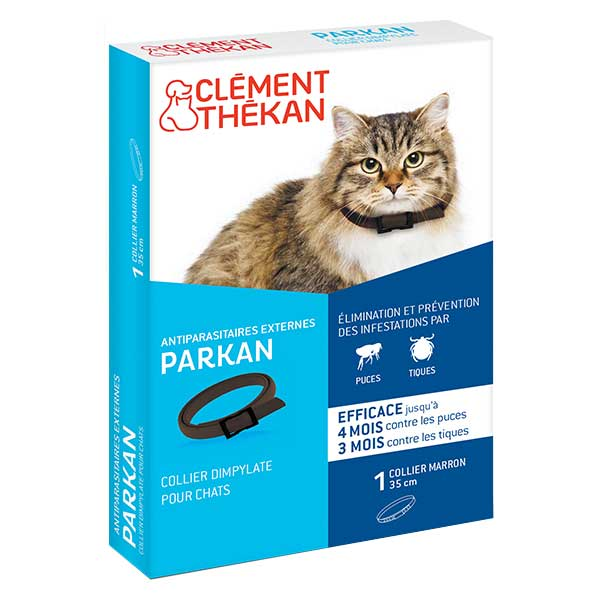 Comparer les prix de Clément Thekan Parkan Collier Antiparasitaires Chat 38cm