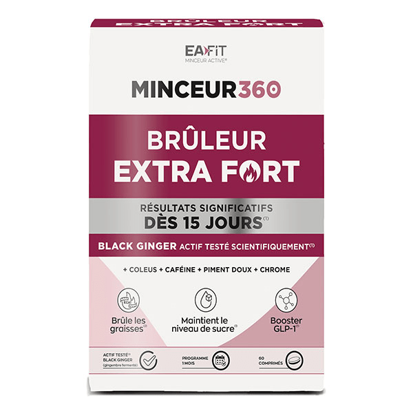 Eafit Minceur 360 Brûleur Extra Fort Booster GLP-1 Brûleur de graisses 1 mois 5