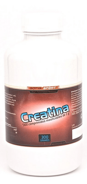 Sotya Creatina Masticable 1 Gr 300 Comprimidos