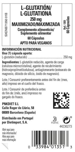 Thumbnail 1 de Solgar L-Glutatión Maximizado 250 mg - 60 Cápsulas 💊
