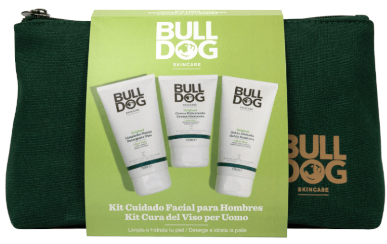 Bulldog Skincare Neceser Cuidado Facial Gel Afeitado + Limpiador + Crema Hidratante