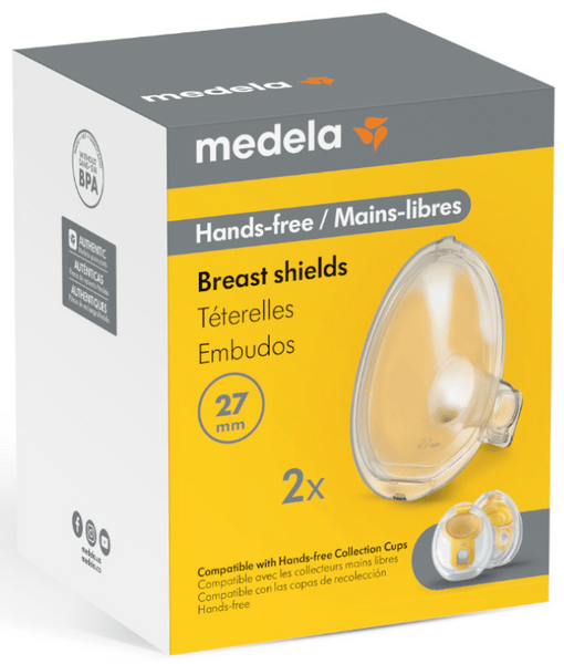 Medela Embudo Sacaleches de Leche Hands-free 27 mm 2 uds