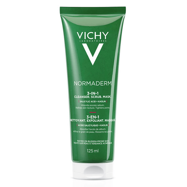 Normaderm 3 en 1 Exfoliant Nettoyant Masque 125ml 3