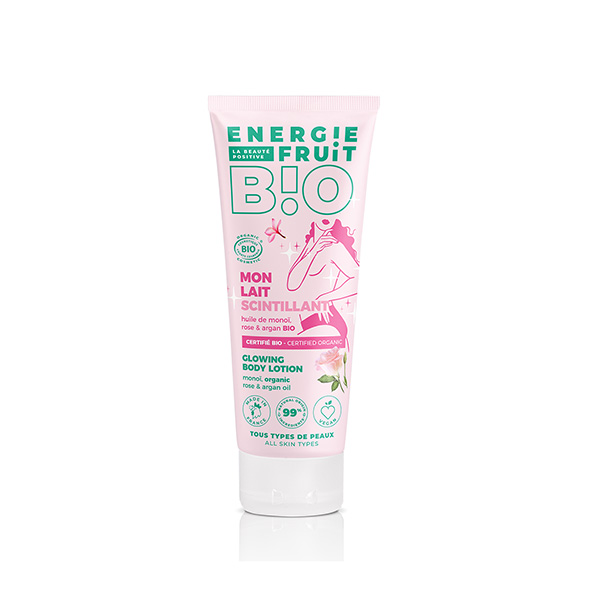 Corps Lait Scintillant Monoï Rose & Argan Bio 200ml