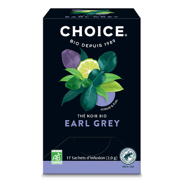 Thé Noir Earl Grey Bio 17 sachets