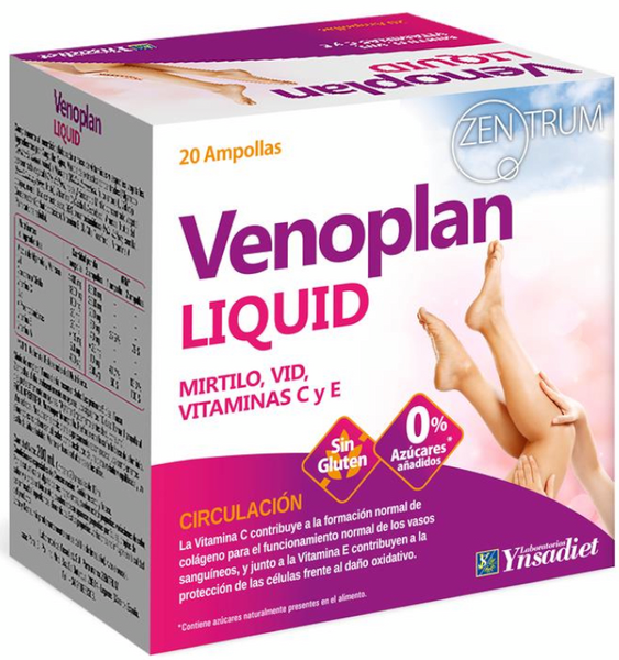 Ynsadiet Zentrum Venoplan Liquid 20 Ampollas