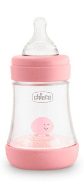Chicco Biberón Perfect 5 +0m Silicona 150 ml Rosa