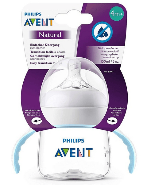 Avent Biberón Entrenamiento Natural Blanco 150ml 4m+ 251/00