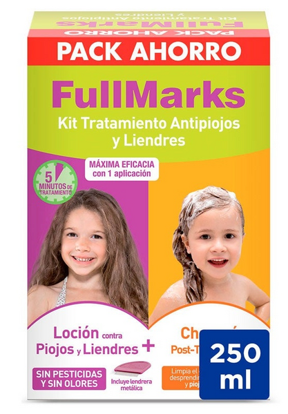 FullMarks Kit Tratamiento Antipiojos Y Liendres