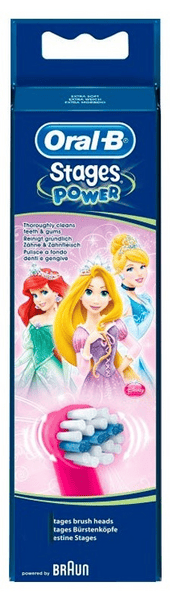 Oral-B Stages Power 2 Recambios para Cepillo Eléctrico Infantil Princesas