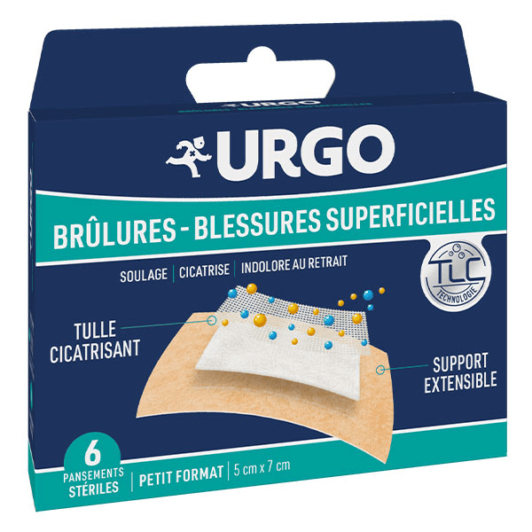 Premiers Soins Brûlures Blessures Superficielles Pansement Stérile 5 x 7cm 6 unités 3
