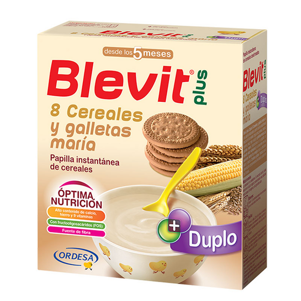 Blevit Plus 8 Cereales Y Galletas María Duplo 2x300gr