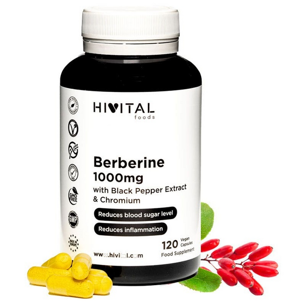 Hivital Berberina 1000mg 120 Cápsulas