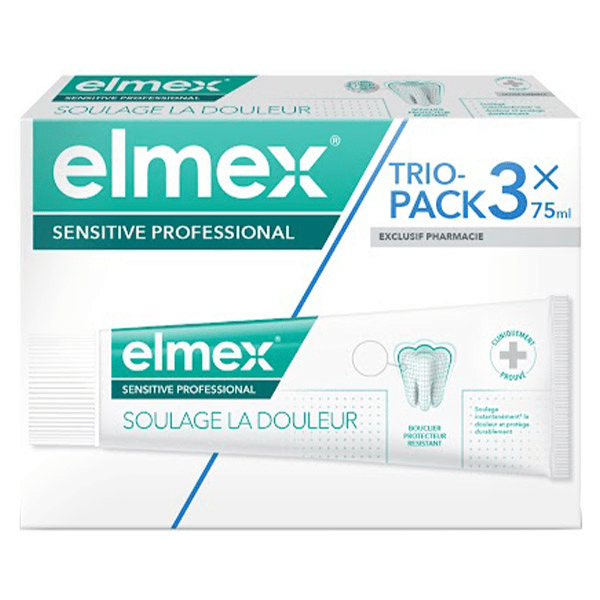 Sensitive Professional Dentifrice Lot de 3x75 mL 3