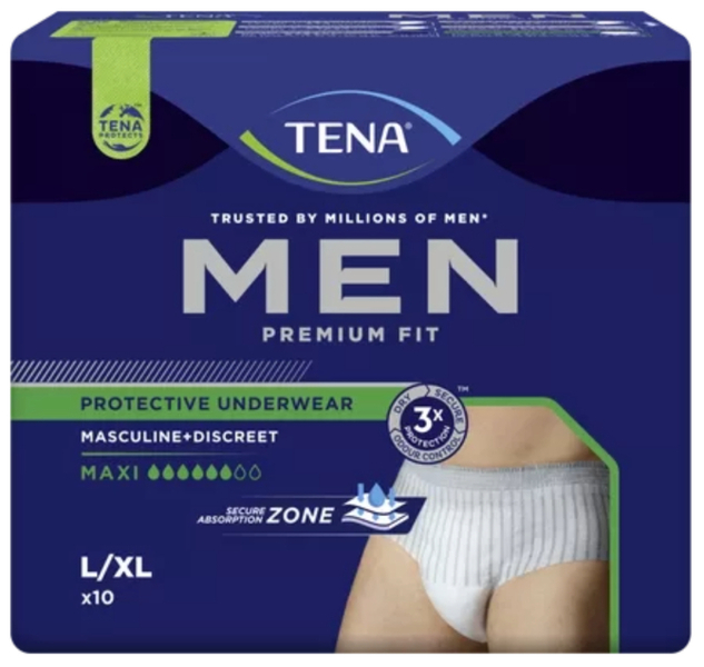 TENA Men Premium Fit Pants Premium Fit L/XL  10 Uds