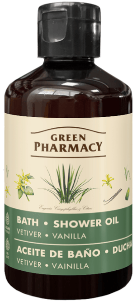 Green Pharmacy Aceite de Baño Vetiver y Vainilla 250 ml
