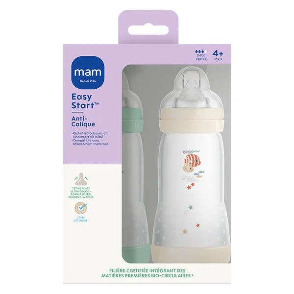 Biberon anti-collique Class Menthe 320ml X2 3