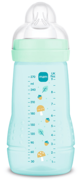Mam Azul Biberón Easy Active Flujo Medio Mate 2-4M 270 Ml