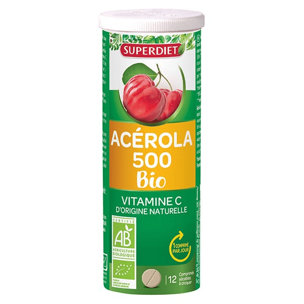 Acérola 500 Bio 12 comprimés à croquer 2