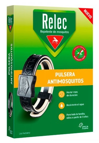 Relec Pulsera Antimosquitos Negra