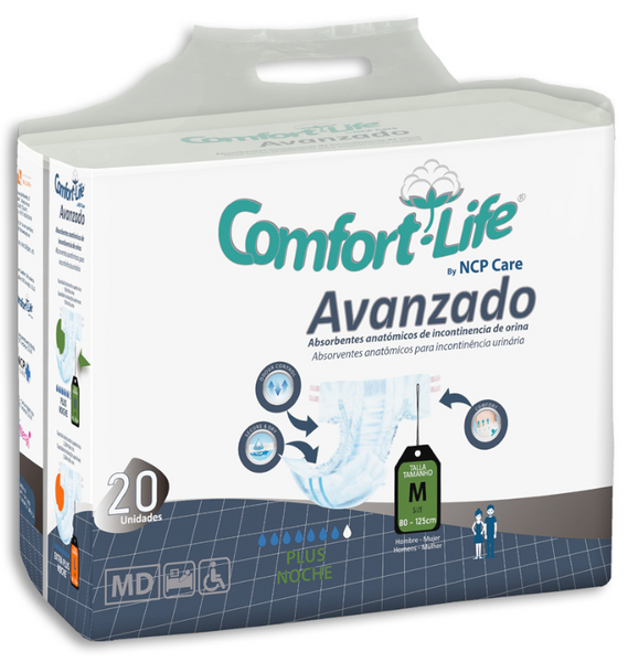 Comfort Life Pañal Adulto Advanced Talla Mediana 20 Uds