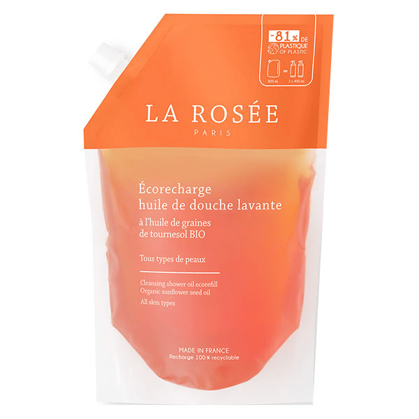 Ecorecharge Huile De Douche Lavante À L'Huile De Graines De Tournesol Bio - 800Ml 3