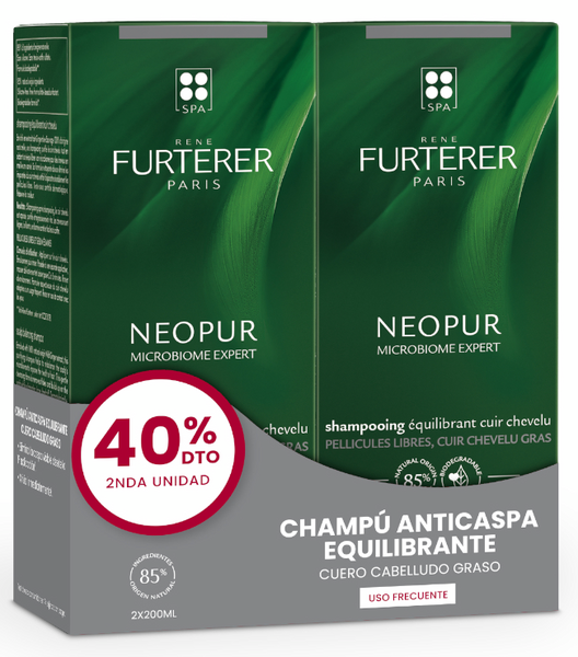 René Furterer Neopur Champú Anticaspa Grasa 2x150 Ml