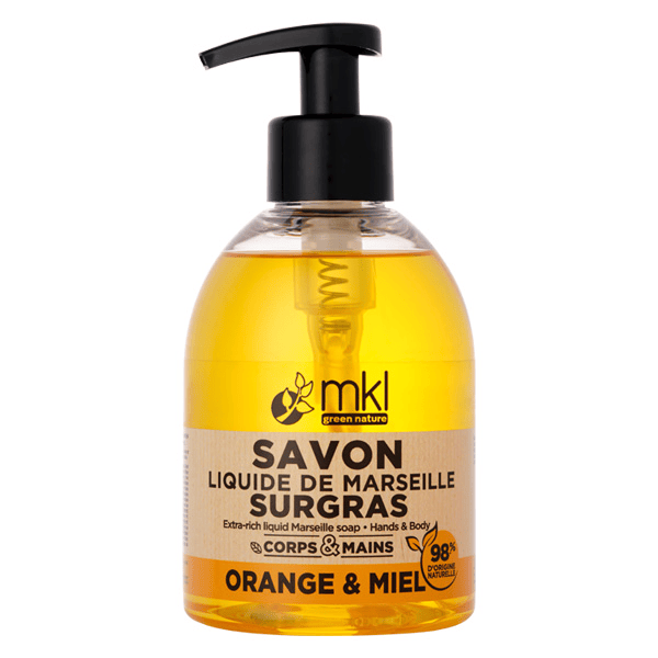 Savon Liquide de Marseille Surgras Orange & Miel 300ml 3