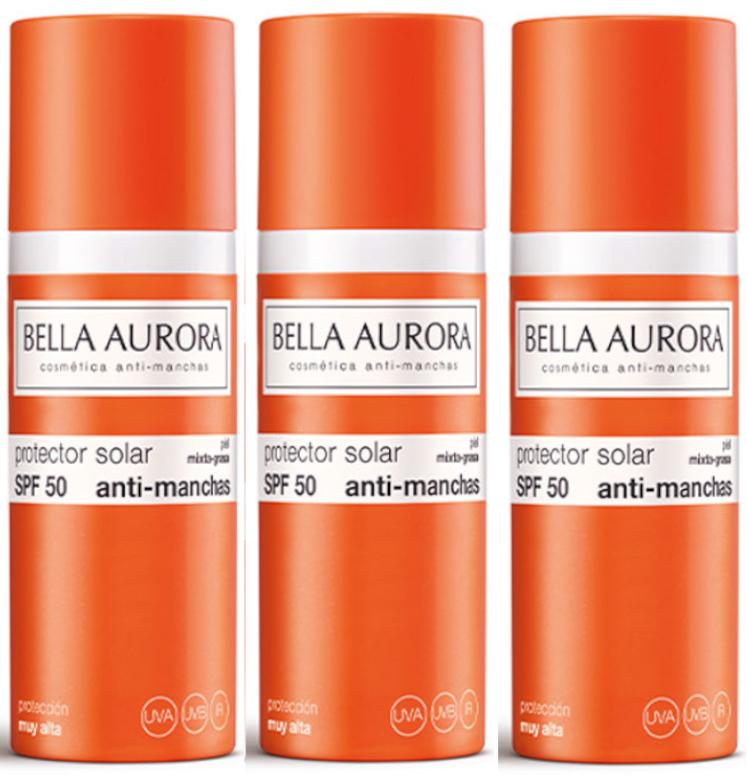 Imagen de Bella Aurora Gel Protector Solar SPF50 3x50 ml en OfertitasTOP