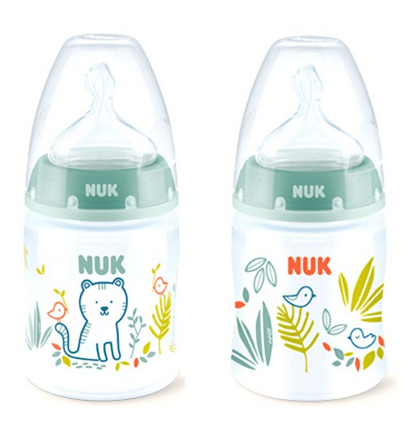 Nuk Biberón First Choice+ Jungle Talla M 0-6m Látex 150 ml Verde