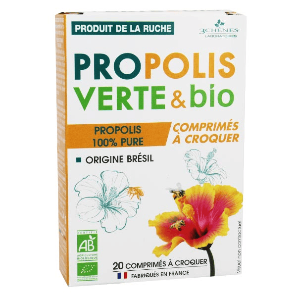 Tonus & Immunité Propolis Verte & Bio 20 comprimés à croquer