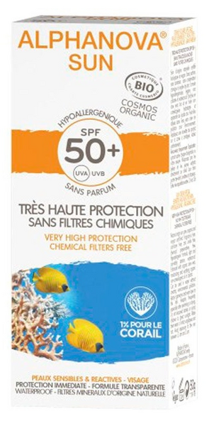 Alphanova Sun Protector Solar Facial SPF50+ Hipoalergénico 50ml