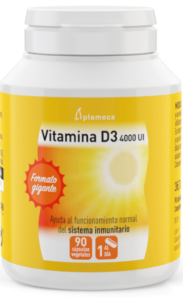 Plameca Vitamina D3 4000 UI 90 Cápsulas Vegetales