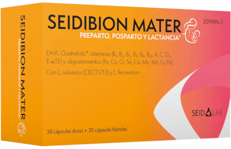 Seid Seidibion Mater Preparto, Posparto Y Lactancia 30 Cápsulas Blandas + 30 Cápsulas Duras