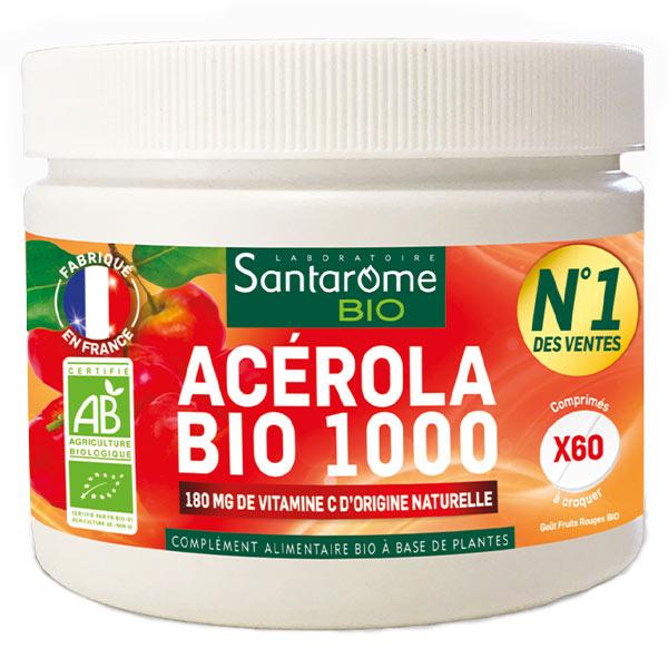 - Acérola Bio 1000 - Vitamine C naturelle - 60 comprimés à croquer 5
