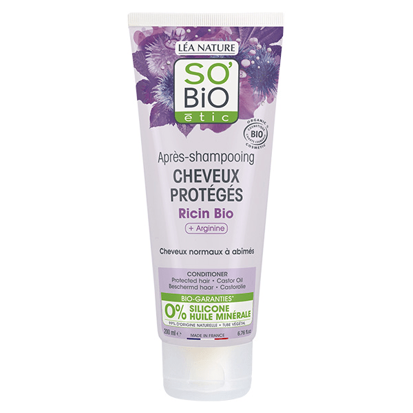 So'Bio Étic Cheveux Protégés Après-Shampoing Ricin & Arginine Bio 200ml 2