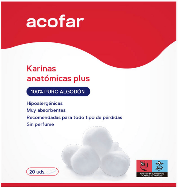 Acofar Compresas Karinas Plus 20 uds