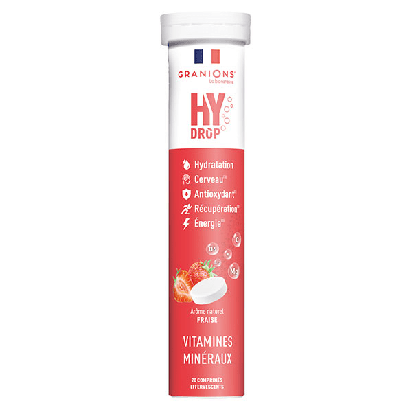GRANIONS HYDROP Electrolytes - Vitamine C, Magnesium, Minéraux - Fraise 4