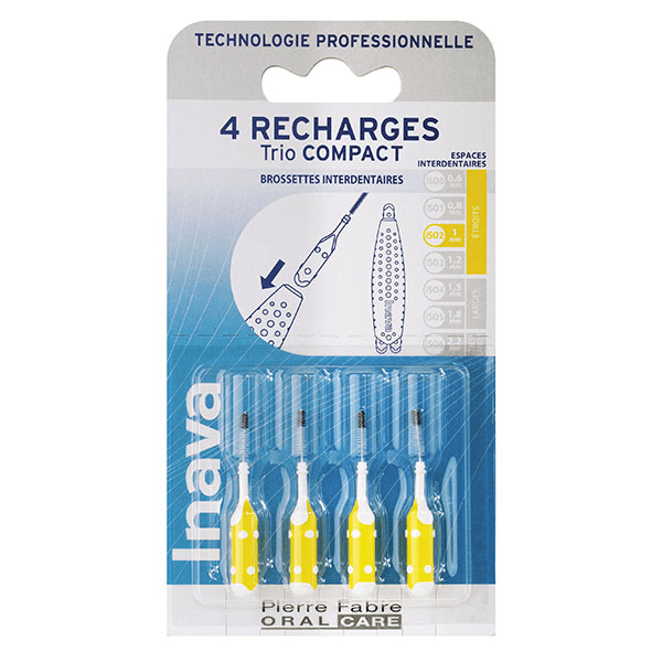 Brossettes 3 Recharges Étroits 1mm Jaune 3