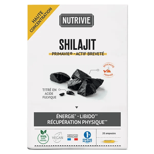Ampoules 10ml Shilajit breveté